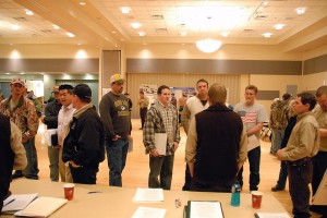 Visitors share ideas
