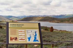 Scofield Reservoir from the north side.