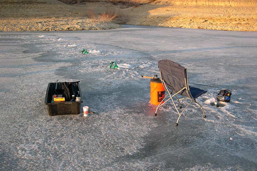 Burbot fishing setup