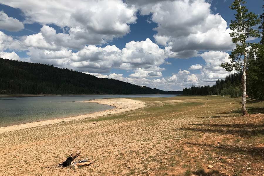 Navajo Lake amid drought conditions