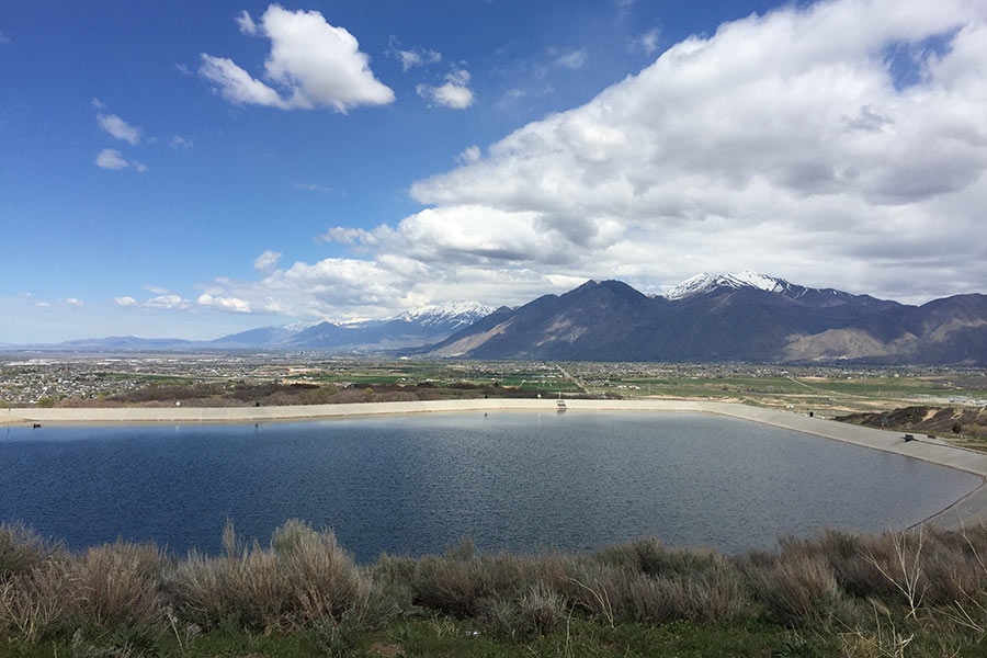 View of Spanish Oaks Reservoir and Utah Valley