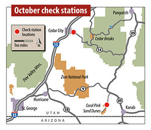 Condor check station map, showing locations were you can turn in the remains of the animal you harvested with lead ammunition