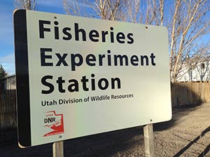 Fisheries Experiment Station sign