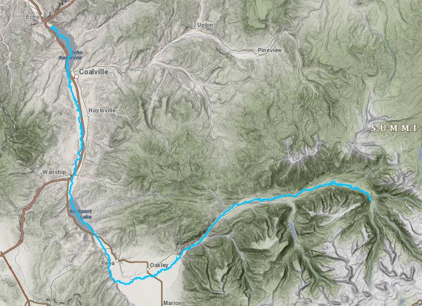 Weber River map