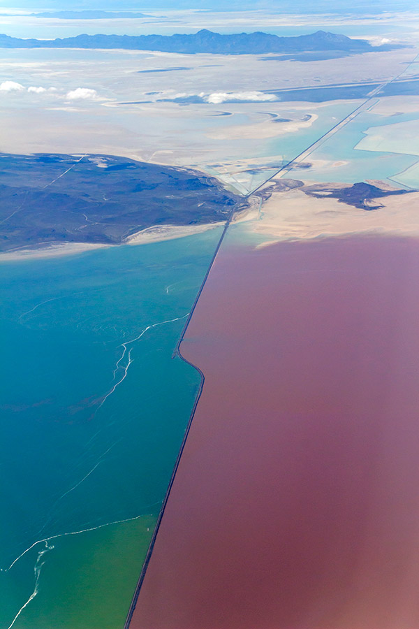 Great Salt Lake causeway, North and South Arms