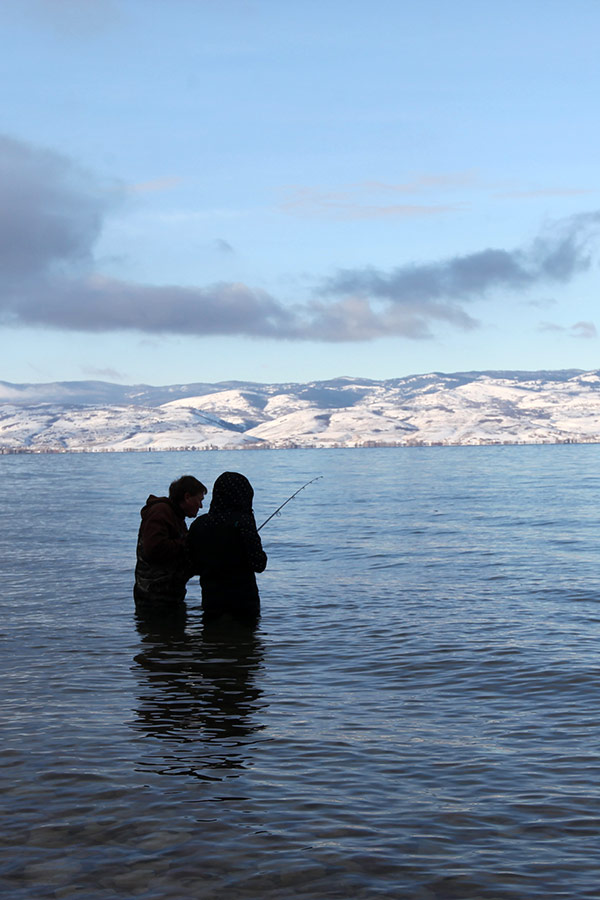 Anglers at Bear Lake