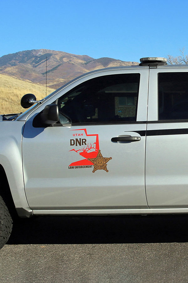 DWR Conservation officers truck